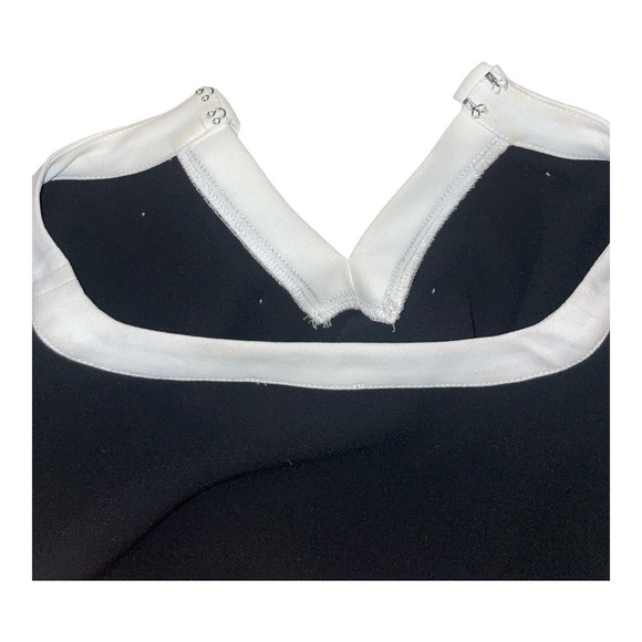 CeCe Black & White Bow Tie Blouse XS | Cute Short Sleeve Top - Picture 6 of 6